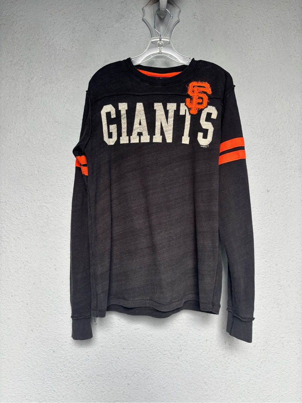 Genuine Merchandise Giants Crewneck Sweater in Black with Orange Accents